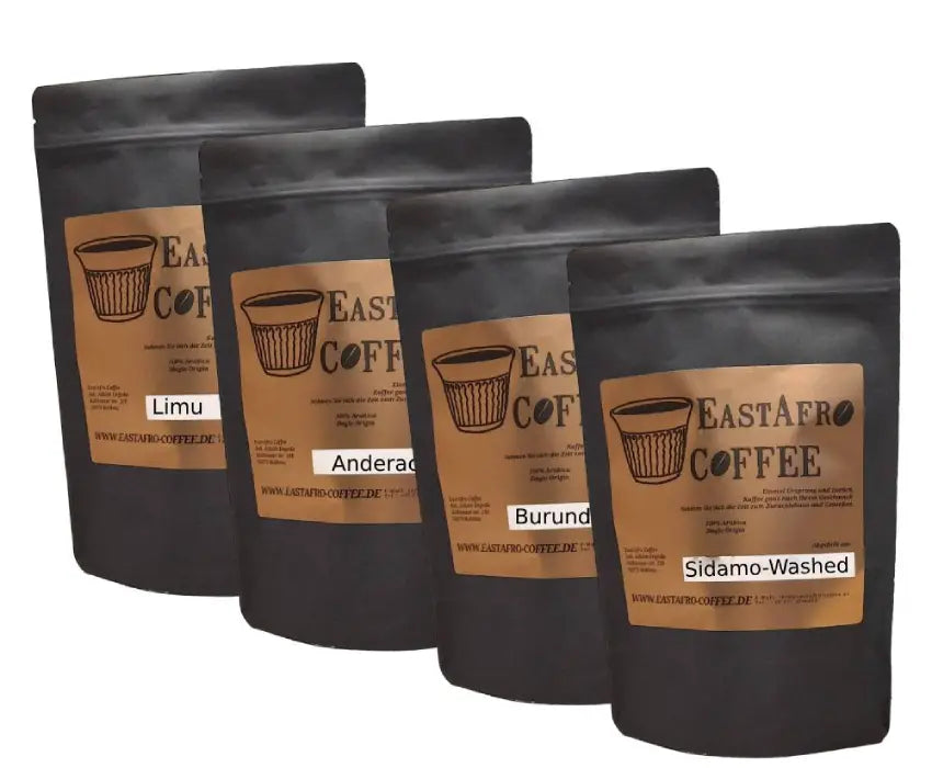 Coffee sample package fully automatic, 4x250g whole beans