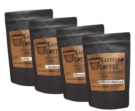 Kaffee Probierpaket Vollautomat, 4x250g ganze Bohnen