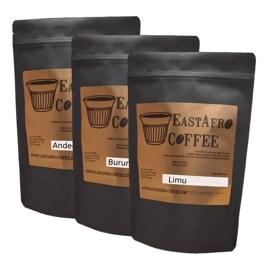 Espresso Probierpaket, 3x250g ganze Bohnen